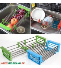 Stainless Steel Adjustable Sink Dish Drying Rack